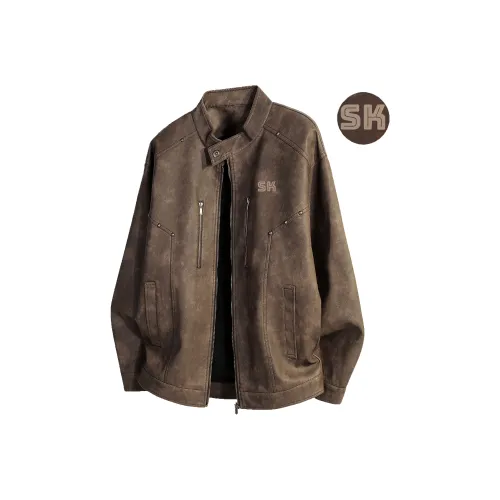 S.k. Manor Hill Кожа Куртка Унисекс
