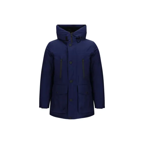 WOOLRICH Темно-синий Синий Мужской Парка