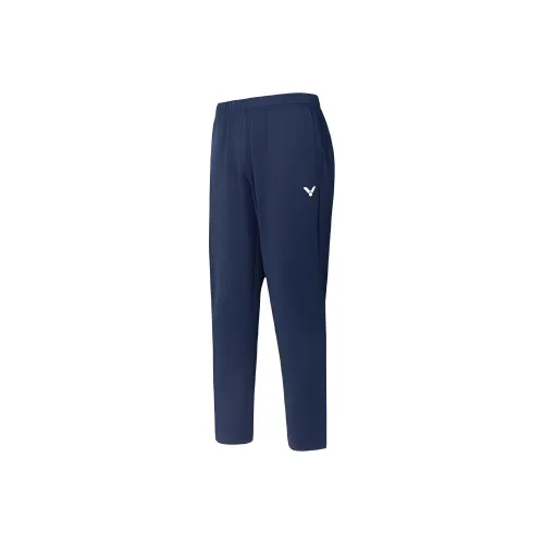 Victor Вязаные Тренировочные Штаны Унисекс Черный Синий Камень