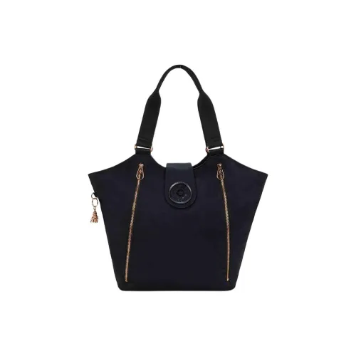 Kipling Ткань Тоут Сумка Сумка для покупок Сумка Большая Женская Черная Бежевая