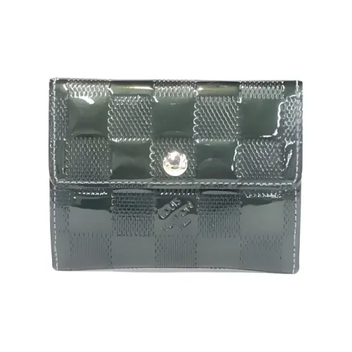 LOUIS VUITTON Лакированная кожа Кошелек для монет Женские Зеленый