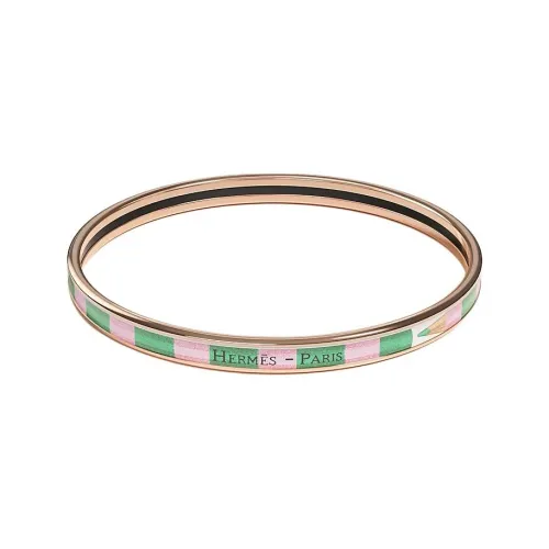 HERMES Эмаль Розовое золото тон покрытие браслеты женские розовое золото