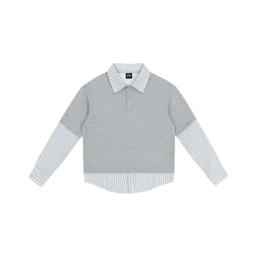 NANSHI Рубашка Унисекс Белый Фотиния Серый