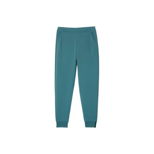 Вязаные тренировочные брюки LACOSTE Collaboration Мужские Сине-зеленые