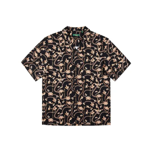 Raidy Boer 2025 Летняя рубашка мужская черный цветок