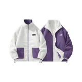 Фиолетовый (Двусторонний, подкладка из шерпа)