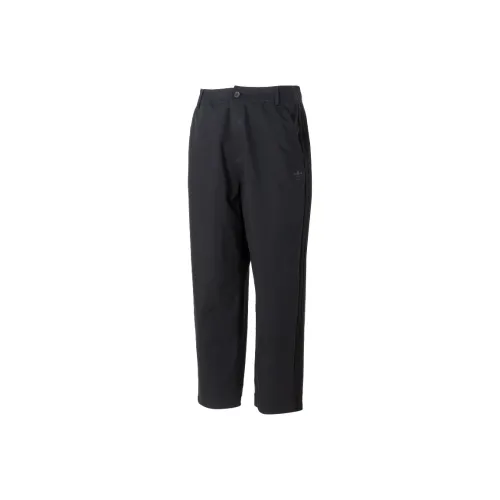 Adidas Originals Street Track Tracksuit Bottoms Ткани вязаные Спортивные штаны Мужские Черные