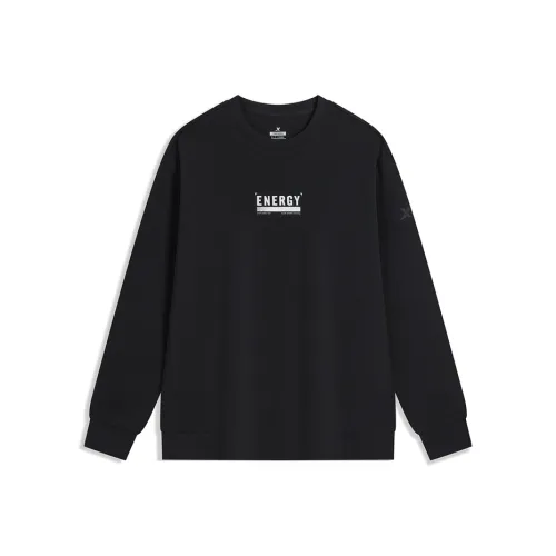 XTEP Sports Life Collection Глубокий Черный Мужские Толстовки