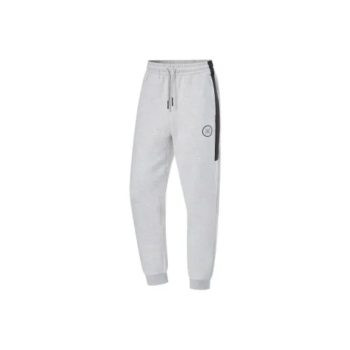 LINING Вязаные тренировочные штаны унисекс серебристый березовый серый