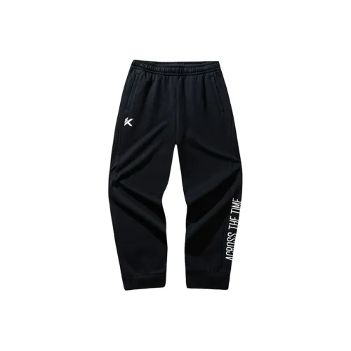 ANTA Basketball Collection Вязаные тренировочные брюки Мужские Основной черный