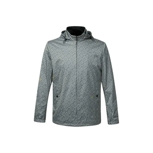 DIKENI Куртки и Пальто Мужской Зеленый с принтом