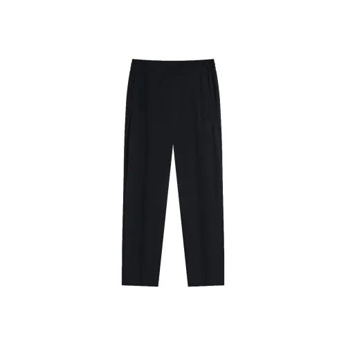 XTEP Вязаные тренировочные брюки мужские глубокий черный