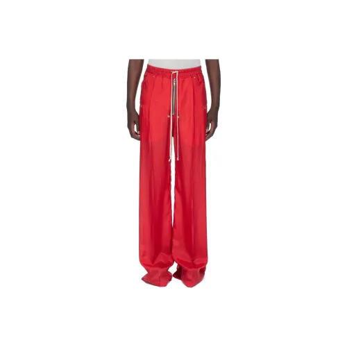 RICK OWENS совместный бренд Темно-красные Мужские Повседневные Штаны