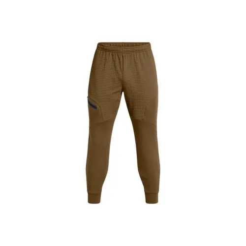Under Armour Unstoppable Флис Сетка Joggers Вязаные Тренировочные брюки Мужской Earth Coyote Цвет