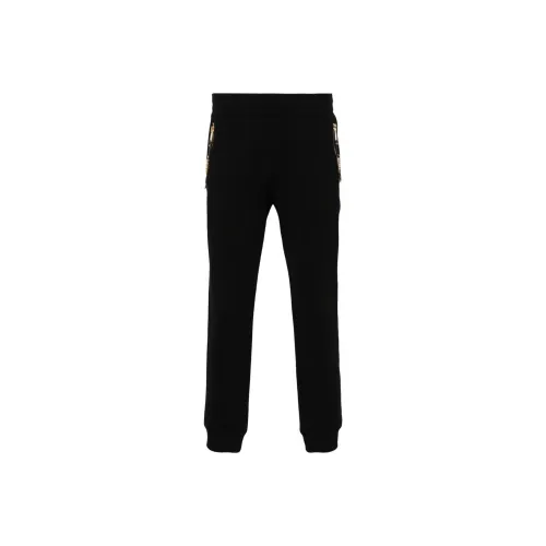 MOSCHINO Вязаные спортивные брюки мужские черные