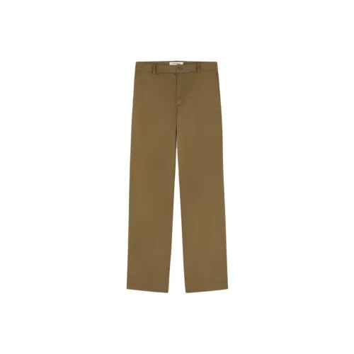 Maison Kitsune SS24 Повседневные брюки Мужские Хаки зеленый