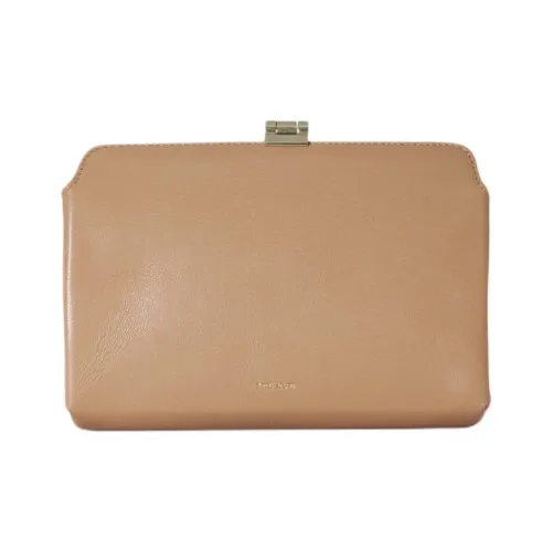 THE ROW Клатч из козьей кожи женский теплый каштаново-коричневый