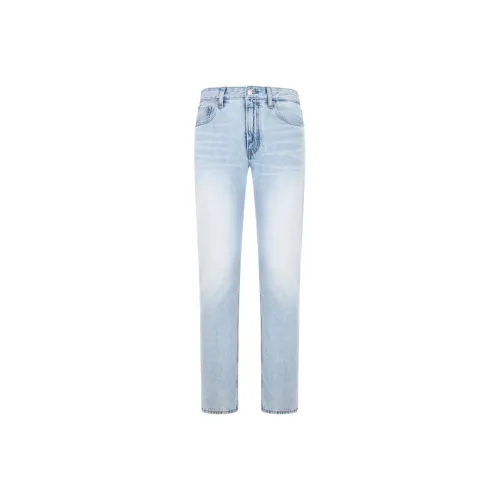 Calvin Klein SS24 серия 1AA Джинсовый Светло-Синий Мужские Джинсы