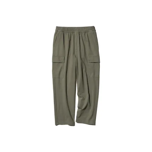 UNIQLO Карго-брюки Унисекс Травяной Зеленый