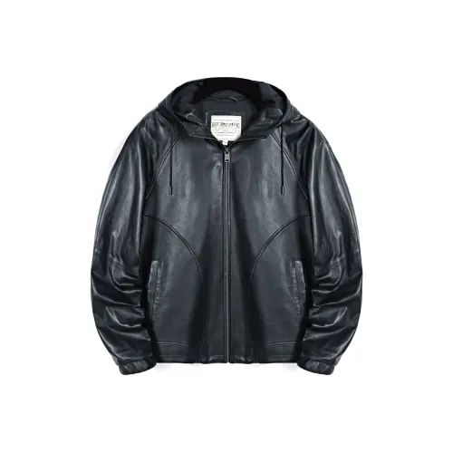 MCS Черные Мужские Кожаные Куртки