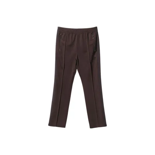 Needles 2024 2025 Осенне/Зимняя коллекция Вязаные спортивные штаны унисекс Темно-коричневый