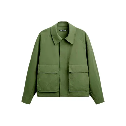 ZARA Зеленый Мужской Куртки