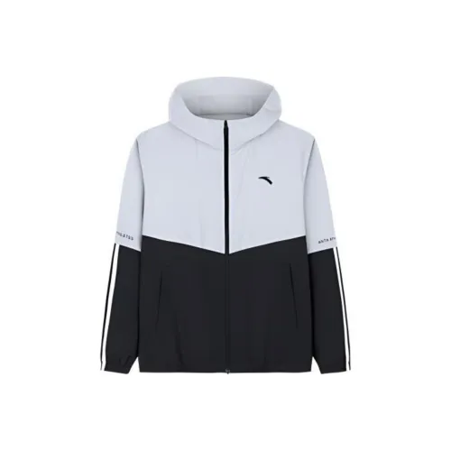 ANTA Variety Тренировки Коллекция Тренчкот Мужской Микрочип Серый Основной Черный