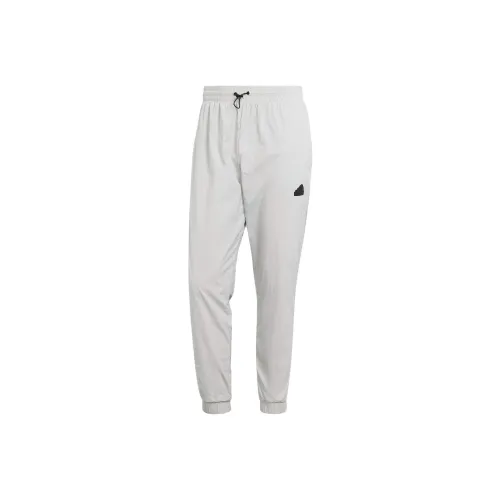 Adidas Серые Мужские Вязаные Тренировочные Штаны