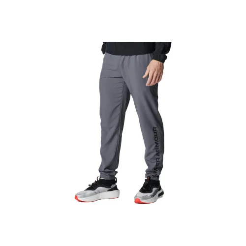 Under Armour Woven Collection SS25 Свежий Повседневные брюки Мужской Замковый камень Серый 025