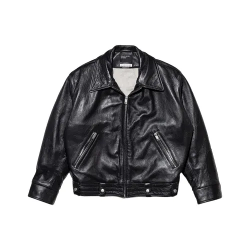 ENFANTS RICHES DEPRIMES FW24 Кожаная куртка мужская черного цвета