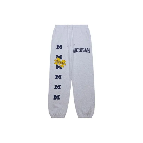 Travis Scott X Mitchell Ness Вязаные спортивные штаны унисекс серые