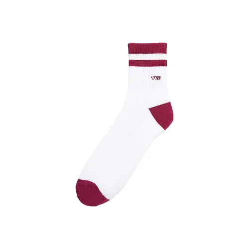 Vans HALF CREW Носки Мужские 1 Пачка Белый Azalea Красный