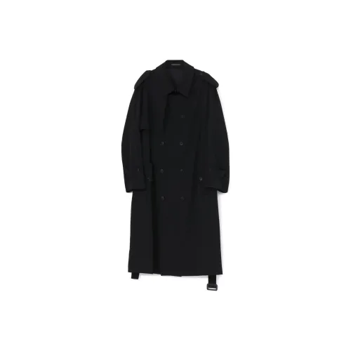 Yohji Yamamoto Y'S For Men FW24 Тренчкот Мужской Черный