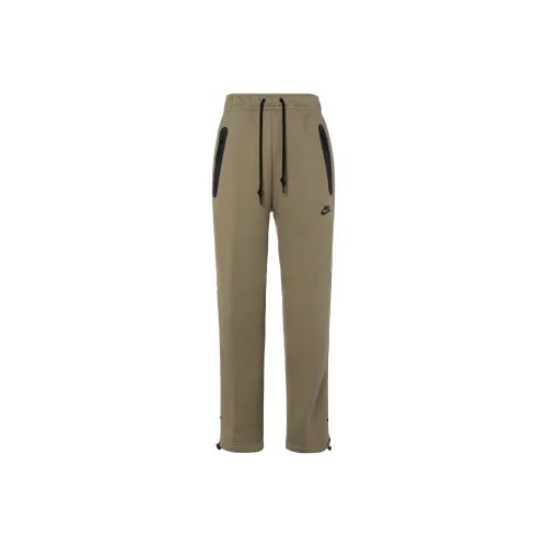 Nike Вязаные тренировочные штаны мужские оливково-зеленый черный