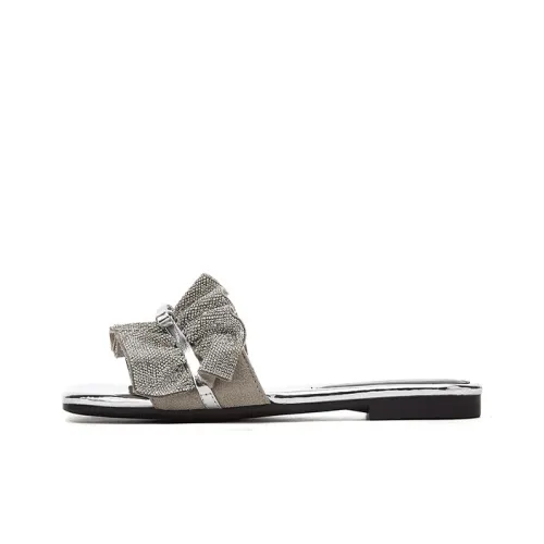 DAPHNE Тихий Slip-Resistant Слипоны Женские Серебряные