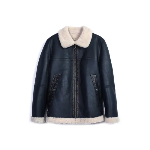 MCS Черный Z9 Мужские Кожаные Куртки