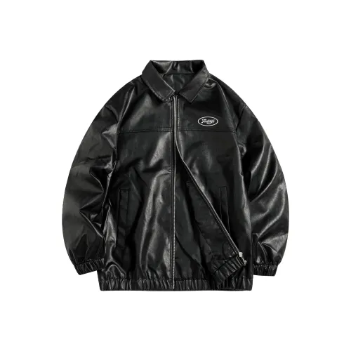 FAKE VINTAGE Кожа Куртка Унисекс