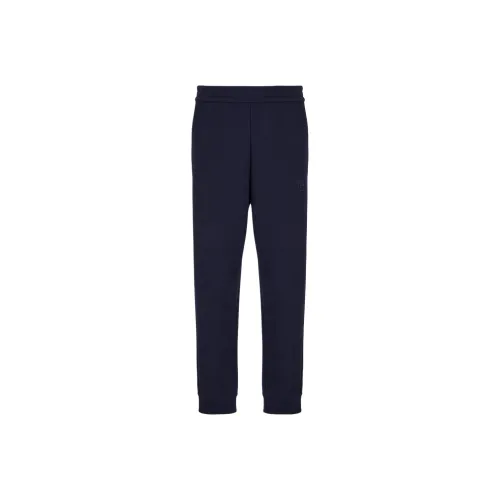 GIORGIO ARMANI Вязаные спортивные брюки мужские темно-синие