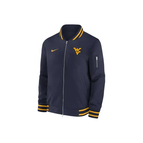 nike FW AW24 Nike College Мужская ползучая бейсбольная куртка и пальто Мужской морской синий