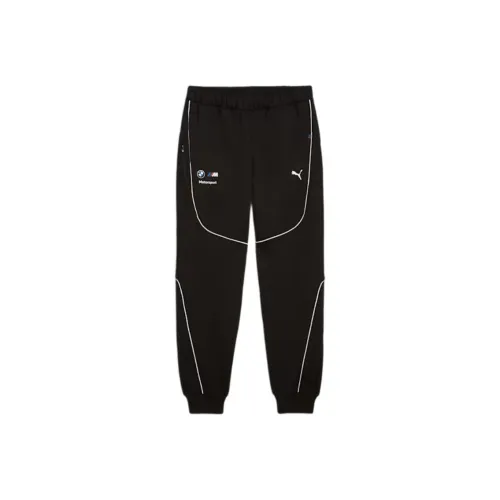 PUMA BMW M Motorsport SS24 Свитшот Вязаные Тренировочные Штаны Мужские Черные
