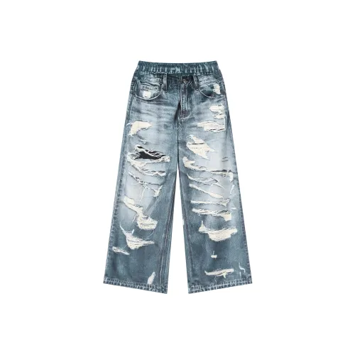 MODITEC Джинсовый синий Унисекс Повседневные брюки