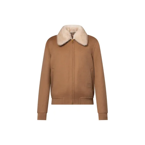 LOUIS VUITTON Куртки и пальто Мужской Верблюжий бежевый