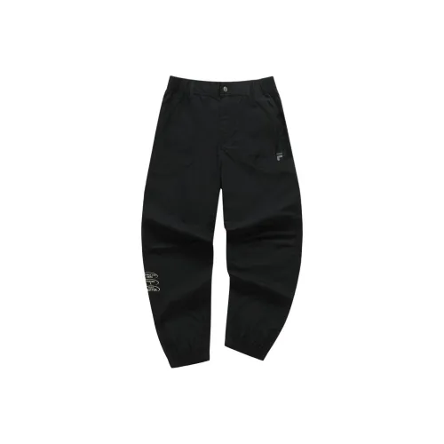 FILA FUSION Рабочий стиль Повседневные брюки Мужской Глубокий черный