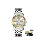 Стальной браслет, золотисто-белый.