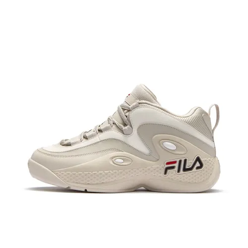 FILA FUSION GH3 Устойчивый к истиранию Низкий Топ Винтажные Баскетбольные Кроссовки Мужские Коричневый Белый