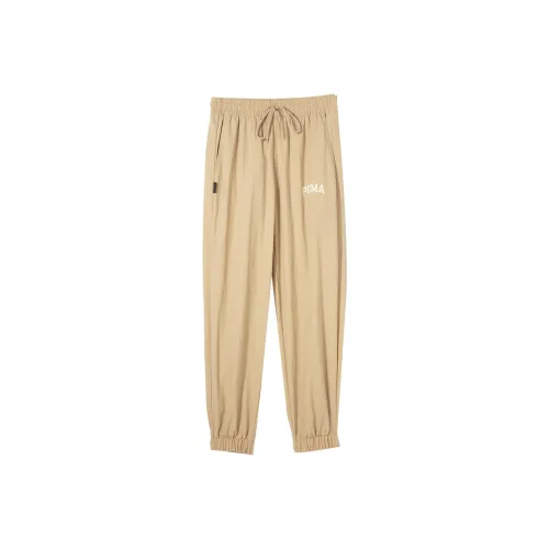 PUMA Вязаные тренировочные брюки мужские овсяного цвета