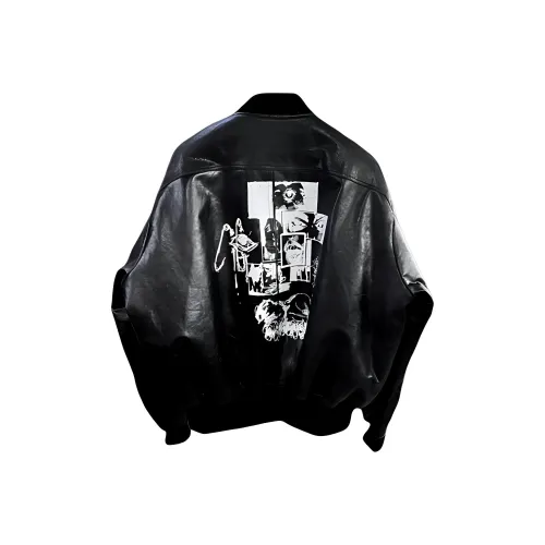 Undermycar FW24 Черная мужская кожаная куртка