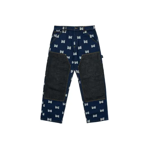 Дворцовый Needles Co Бренд Синие Унисекс Джинсы