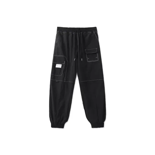 LAMLICKA Черные Унисекс Повседневные Брюки