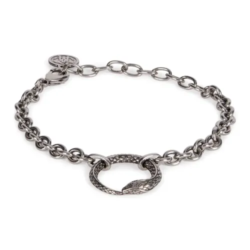 Roberto Cavalli Браслеты из латани Мужской Серебряный